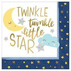 16 SERVIETTES TWINKLE LITTLE STAR 33 X 33 CM