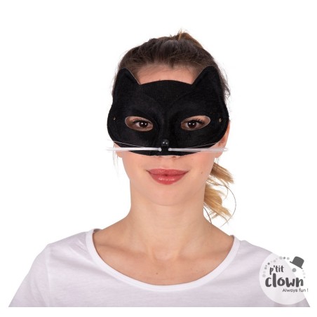 DEMI-MASQUE  CHAT NOIR 