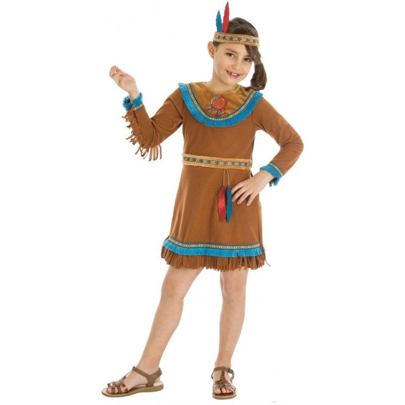 DEGUISEMENT ENFANT INDIENNE SIOUX TAILLE 128 CM 