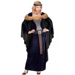 DEGUISEMENT PRINCESSE MEDIEVAL AVEC FOURRURE TAILLE S 