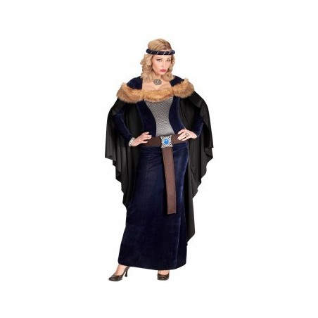 DEGUISEMENT PRINCESSE MEDIEVAL AVEC FOURRURE TAILLE S 
