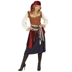 DEGUISEMENT PIRATE FEMME MARRON TAILLE S 