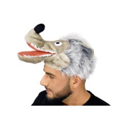 BONNET CHAPEAU TETE DE  LOUP 