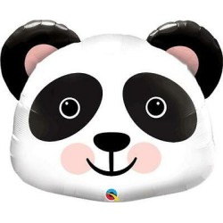 BALLON METALLIQUE TETE DE PANDA 30 CM 