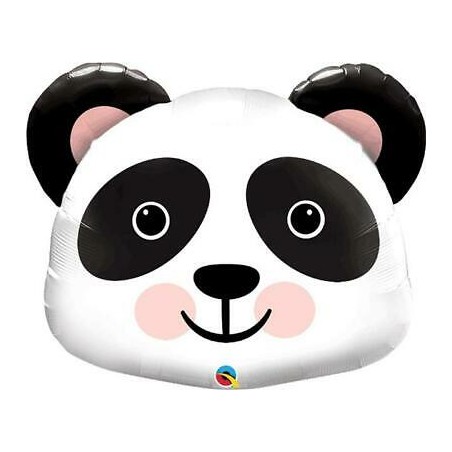 BALLON METALLIQUE TETE DE PANDA 30 CM 