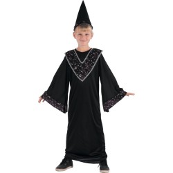 DEGUISEMENT SORCIER NOIR TAILLE 10/12ANS