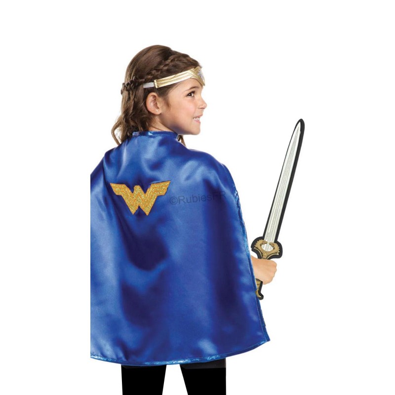 CAPE WONDER WOMAN BLEUE ENFANT