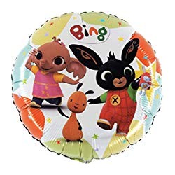 BALLON METALLIQUE LAPIN BING ROND DE 45 CM 