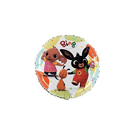 BALLON METALLIQUE LAPIN BING ROND DE 45 CM 