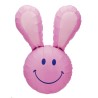 BALLON METALLIQUE TETE DE LAPIN ROSE 94 CM