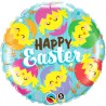 BALLON METALLIQUE ROND HAPPY EASTER 46 CM