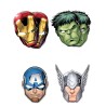 6 MASQUES AVENGERS EN CARTON 