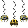 3 DECORATIONS SUSPENDUES EN SPIRAL BATMAN