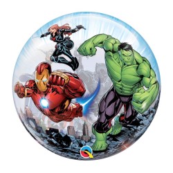 BALLON BUBBLES AVENGERS AVEC BLACK PANTHER MARVEL 56 CM