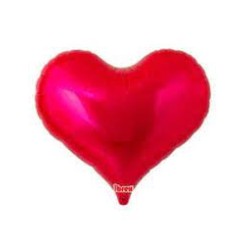 BALLON METALLIQUE COEUR JELLY ROUGE 36 CM 14" IBREX