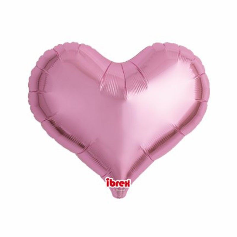 BALLON METALLIQUE COEUR JELLY ROSE 14" 36 CM 