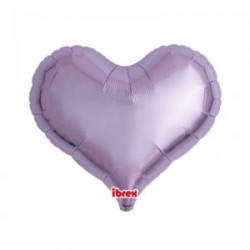 BALLON METALLIQUE COEUR JELLY LAVANDE 14" 36 CM 