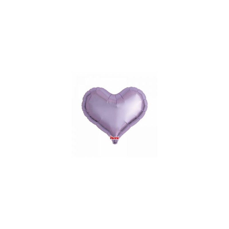 BALLON METALLIQUE COEUR JELLY LAVANDE 14" 36 CM 