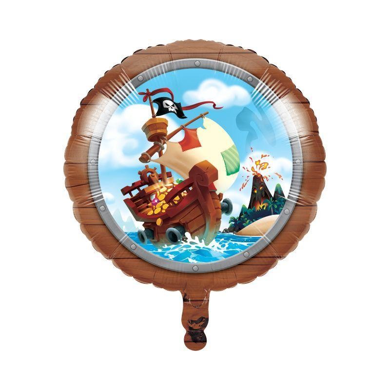 BALLON METALLIQUE PIRATE TREASURE 46 CM