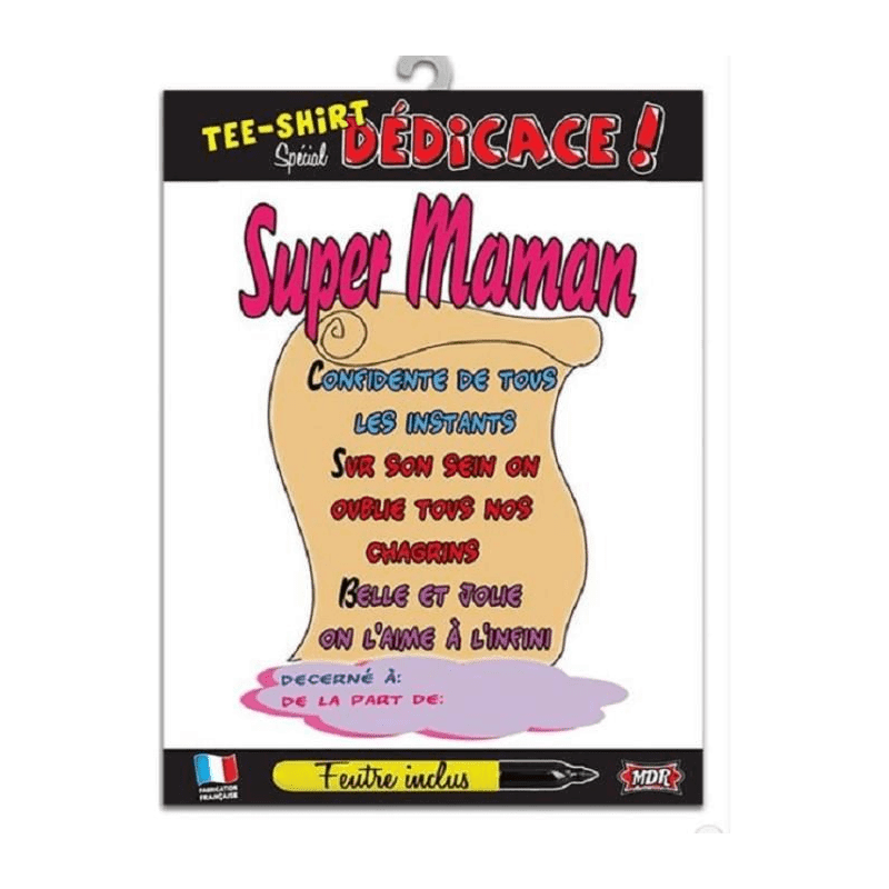 T-SHIRT SUPER MAMAN 