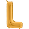 BALLON METALLIQUE LETTRE L OR 35 CM  BALLON METALLIQUE LETTRE L OR 35 CM