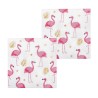 12 SERVIETTES PAPIER FLAMANT ROSE 33 X 33 CM