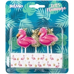 5 BOUGIES FLAMANT ROSE / ANANAS