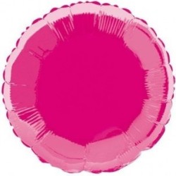 BALLON METALLIQUE ROND 91 CM FUSCHIA