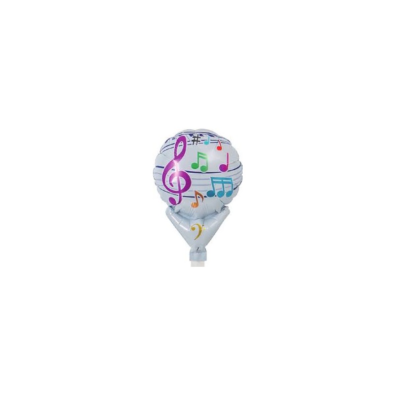 BALLON METALLIQUE 5" NOTE DE MUSIQUE 