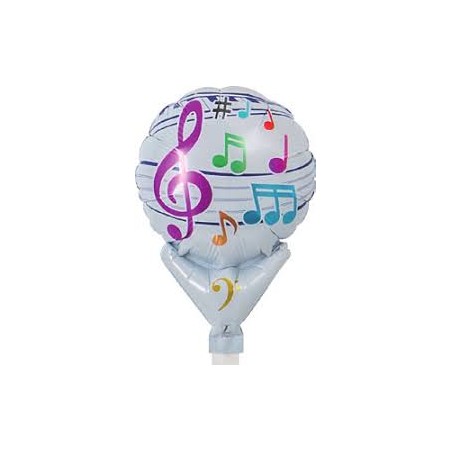 BALLON METALLIQUE 5" NOTE DE MUSIQUE 