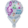 BALLON METALLIQUE 5" NOTE DE MUSIQUE 