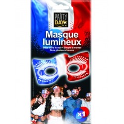 MASQUE LUMINEUX BLEU BLANC ROUGE GLOWSTICK