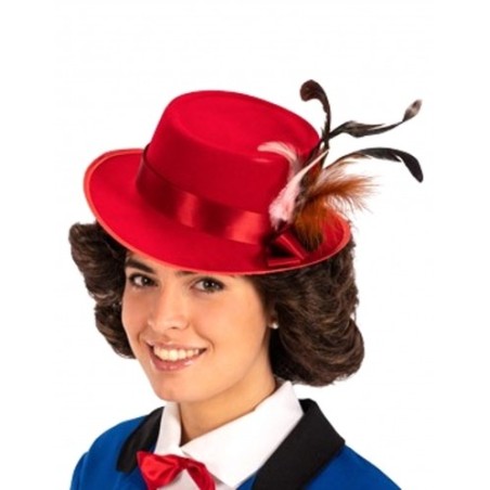 CHAPEAU FEUTRE ROUGE MARIE