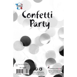 CONFETTI PARTY GRIS ET ARGENT 15 G