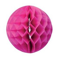 3 BOULES DECO 8 CM FUSHIA 