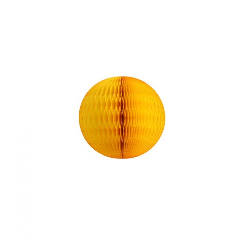 3 BOULES DECO 8 CM JAUNE D'OR