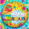 BALLON METALLIQUE ROND 45 CM JOYEUX ANNIVERSAIRE LAMA 