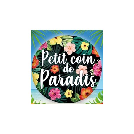 BALLON METALLIQUE ROND 45 CM PETIT COIN DE PARADIS 