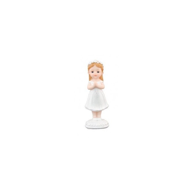 FIGURINE COMMUNIANTE PRIERE 4.3 X 3.7 X 12 CM