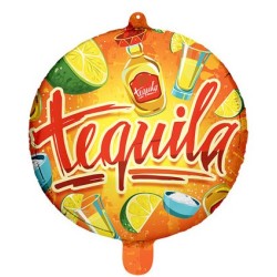 BALLON METALLIQUE ROND 45 CM TEQUILA 