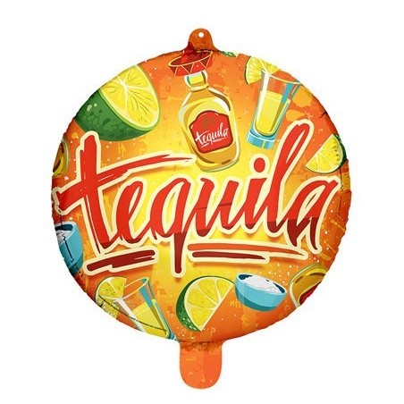 BALLON METALLIQUE ROND 45 CM TEQUILA 