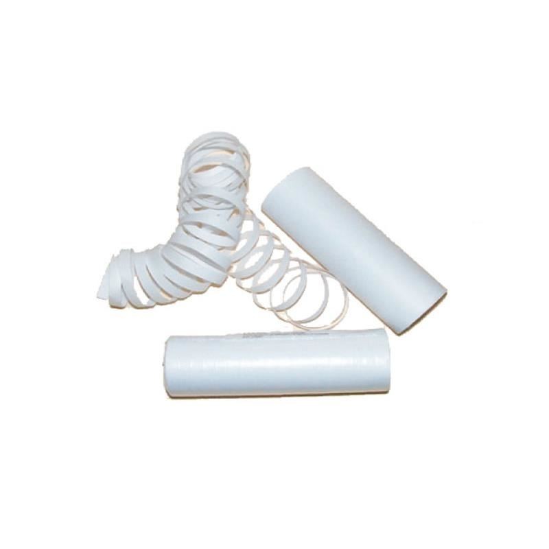 LOT DE 4 x 18 SERPENTINS BLANC LUMIERE NOIRE