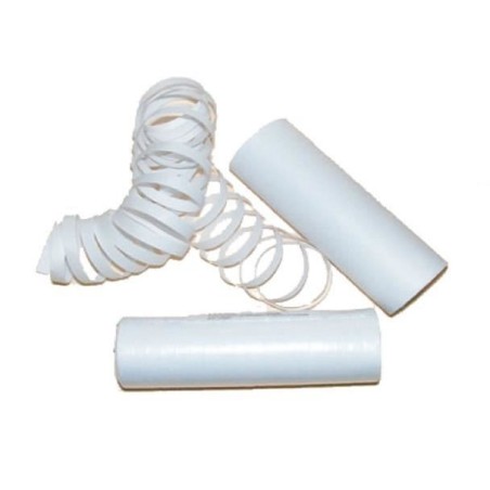 LOT DE 4 x 18 SERPENTINS BLANC LUMIERE NOIRE