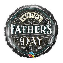 BALLON METALLIQUE ROND HAPPY FATHERS DAY 46 CM 