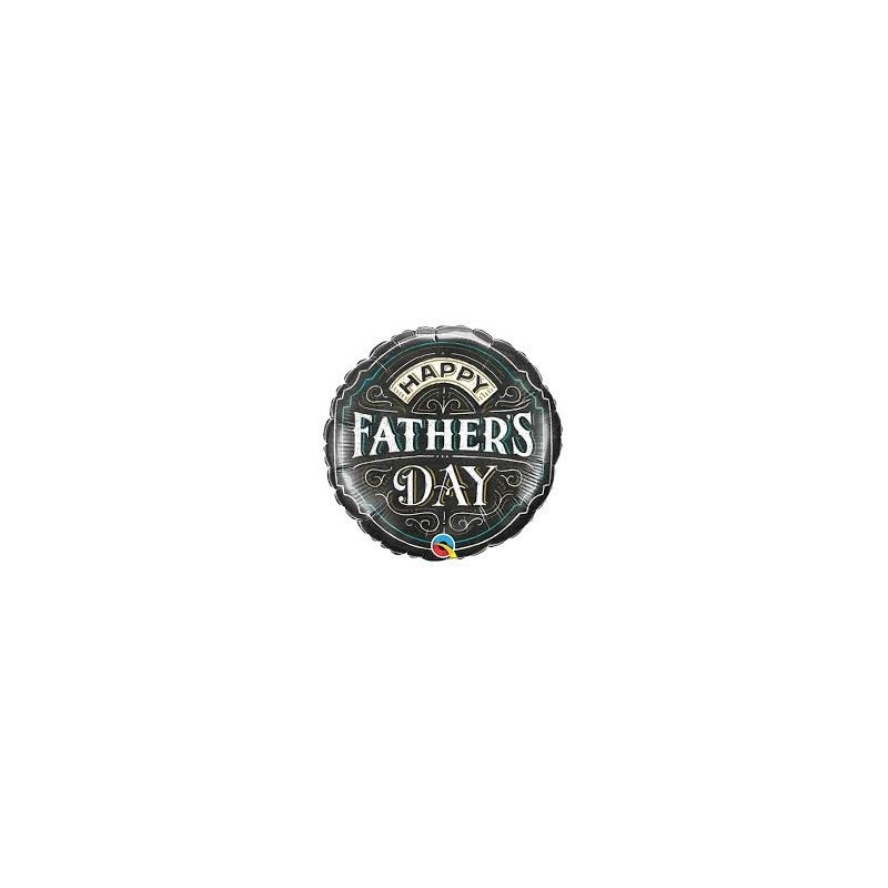 BALLON METALLIQUE ROND HAPPY FATHERS DAY 46 CM 