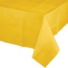 NAPPE DOUBLEE DE PLASTIQUE JAUNE 137 X 274 CM