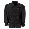 CHEMISE RUCHE NOIRE TAILLE M-L