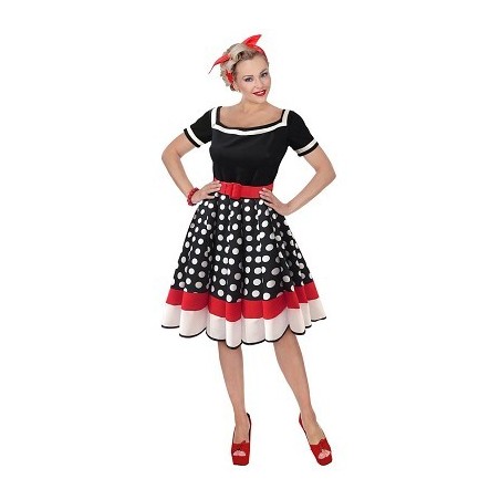 DEGUISEMENT ROBE 50 S FASHION TAILLE L