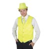 DEGUISEMENT GILET SEQUIN JAUNE FLUO