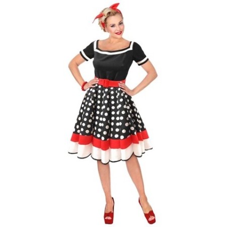 DEGUISEMENT ROBE 50 S FASHION TAILLE XS
